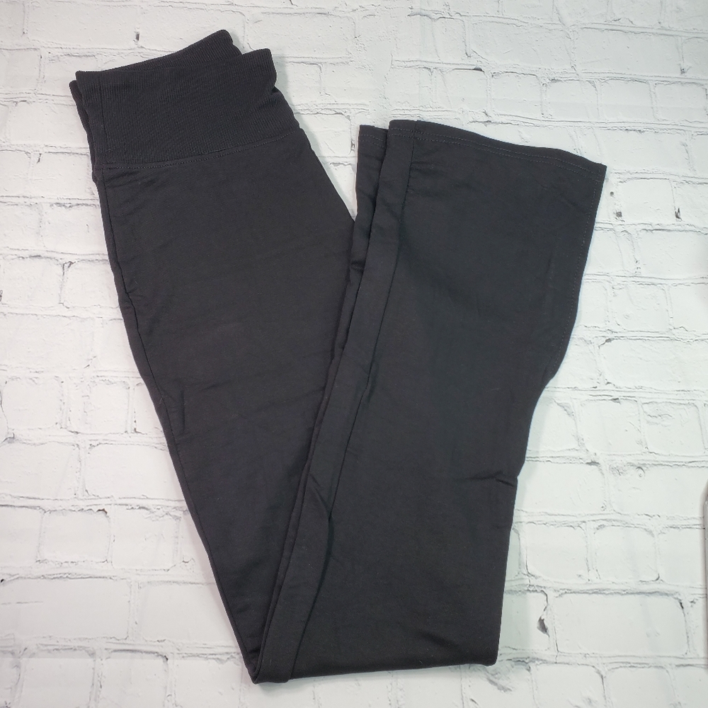 Women's High Waisted Split Hem Flare Leggings with Ribbed Waistband Size… - Picture 2 of 6